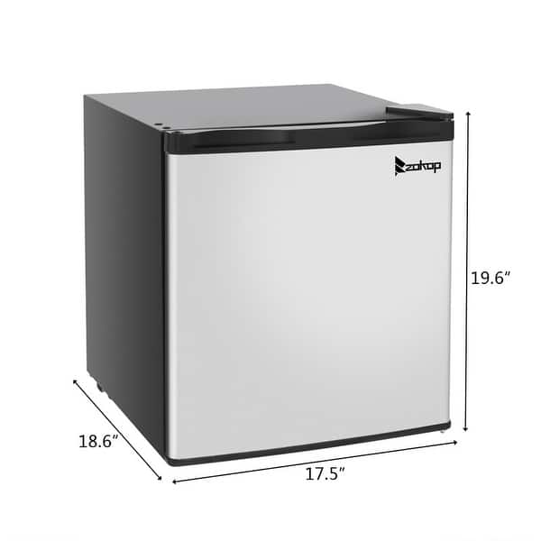 ZOKOP 31.1L/1.1CU.FT Stainless Steel Upright Mini Freezer Bed Bath