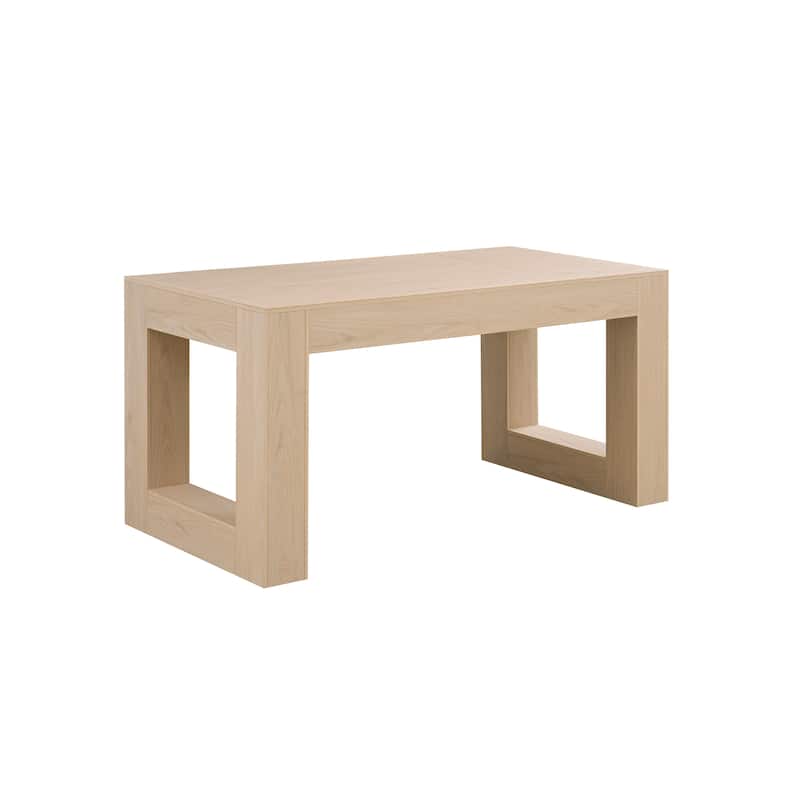 Farmhouse Kitchen Dining Table for 4-6 People, Rectangular Dining Table, Kitchen with Sturdy Wood Legs Farmhouse Full MDF Trim