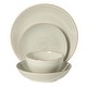 preview thumbnail 26 of 59, Gibson Home Stonebury 16 Piece Plates and Bowls - Handpainted Stoneware Dinnerware Set - Service for 4
