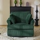 preview thumbnail 21 of 26, Corduroy Living Room Swivel Accent Chair Green