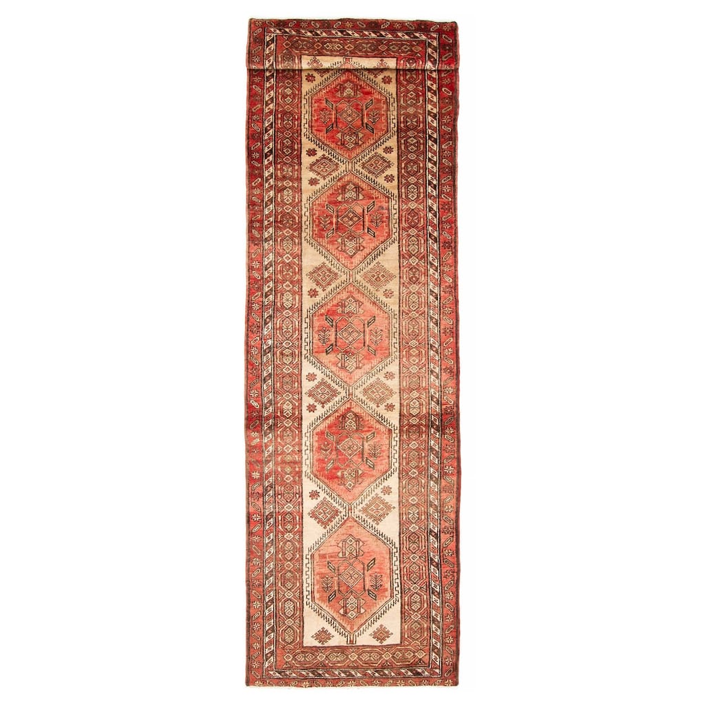 ECARPETGALLERY Hand-knotted Konya Anatolian Copper Wool Rug - 3'8 x 13'1