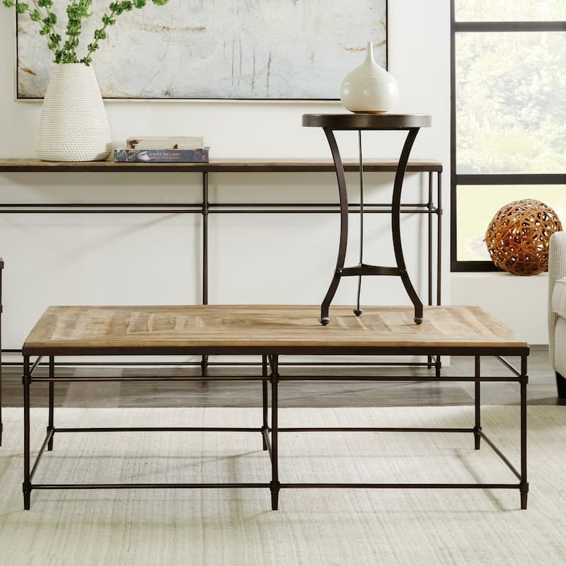 Hooker Furniture St Armand 54" Wide Contemporary Industrial Cocktail - Light Natural
