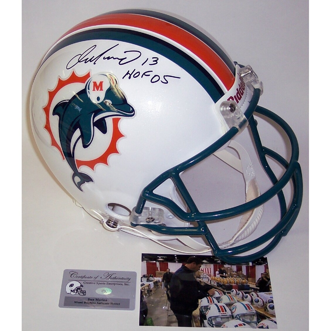 Shop Dan Marino Autographed Hand Signed Miami Dolphins Authentic