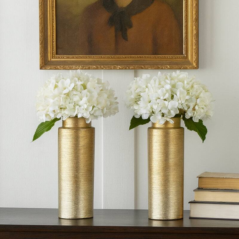 Acroma 12.9" Ceramic Floor Vase 2-set Decoration For Home Office Decor.