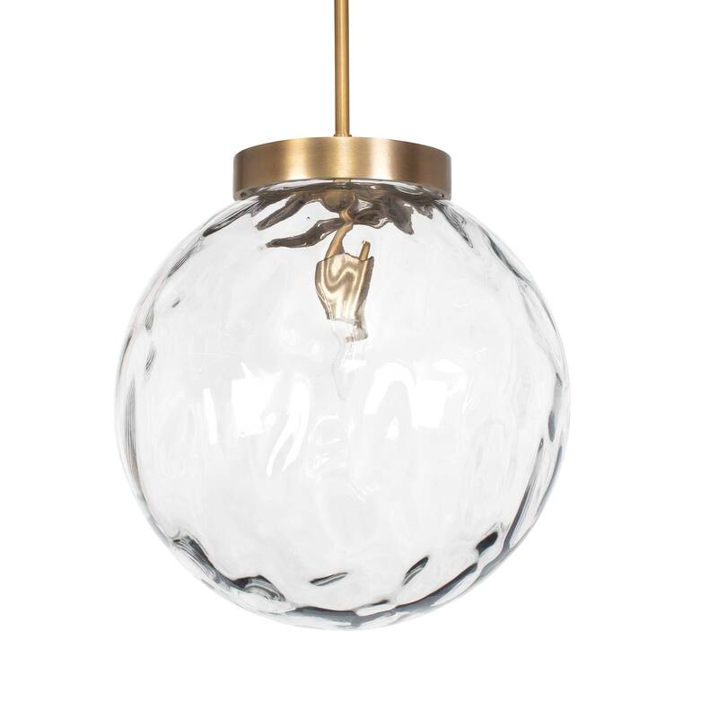 Uttermost Gaia 1 Light Watered Glass Pendant - N/A