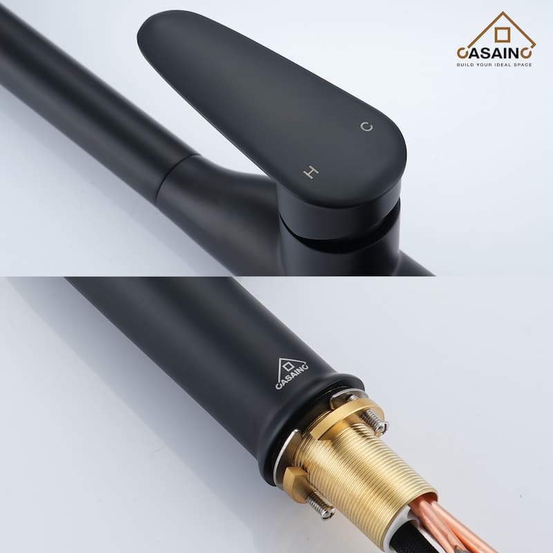 Single Handle Pull-Down Sprayer Kitchen Faucet