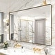preview thumbnail 185 of 192, KIOTEE Modern Metal Frame Wall Mounted Bathroom Vanity Mirror with 5-year warranty 55x36 - Bronze