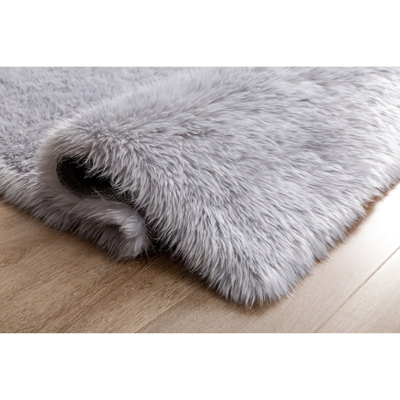 Flokati Shag Collection 5x7 Area Rug - 5' x 7' - 5' X 7'