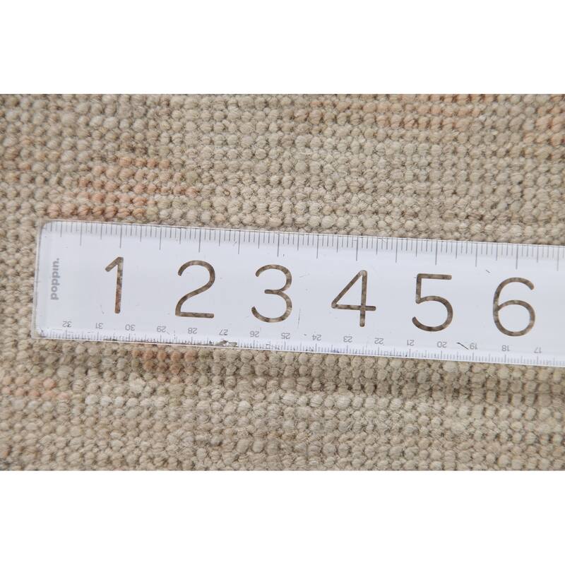 Hand Knotted Oriental 100% Wool Carpet Transitional All-Over Beige & Ivories Oushak Area Rug - 5' 0'' X 3' 2''
