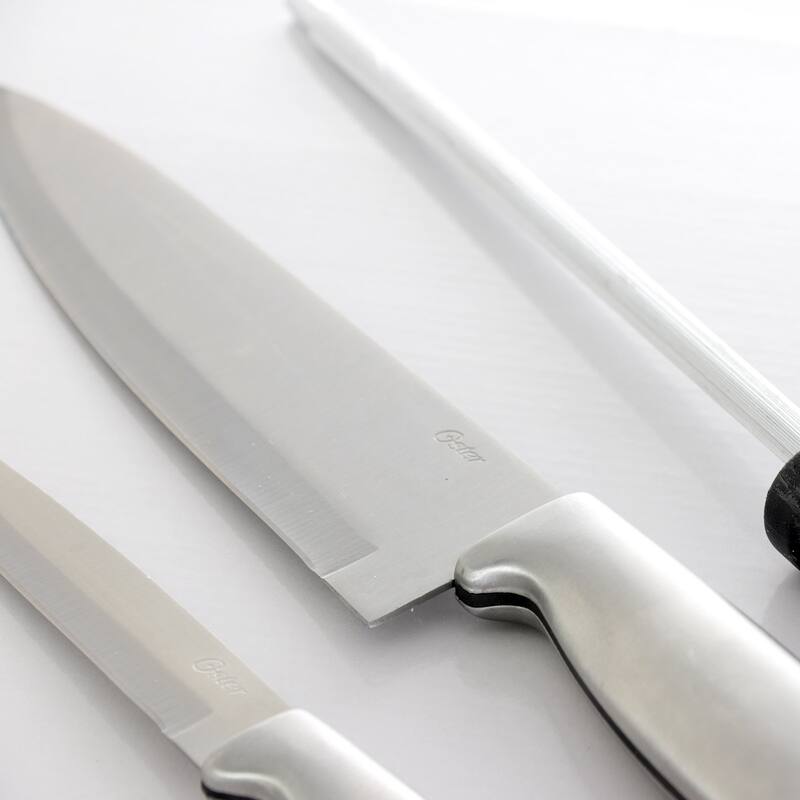 Oster Baldwyn 4 Piece Stainless Steel Cutlery Knife Set - Black