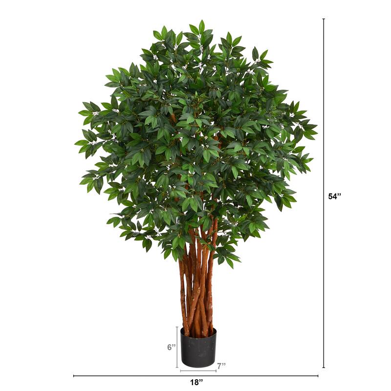4.5' Lychee Artificial Tree with Natural Trunk Bed Bath & Beyond