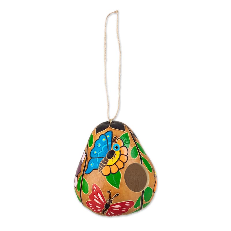Novica Handmade Dried Gourd Birdhouse