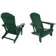preview thumbnail 75 of 99, POLYTRENDS Laguna Outdoor Eco-Friendly Poly Folding Adirondack Chair (Set of 2)