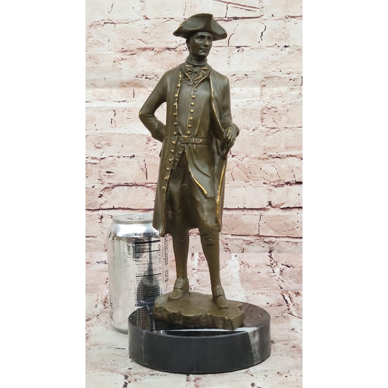 Colonial Gentleman Bronze Sculpture – Historical American Figurine