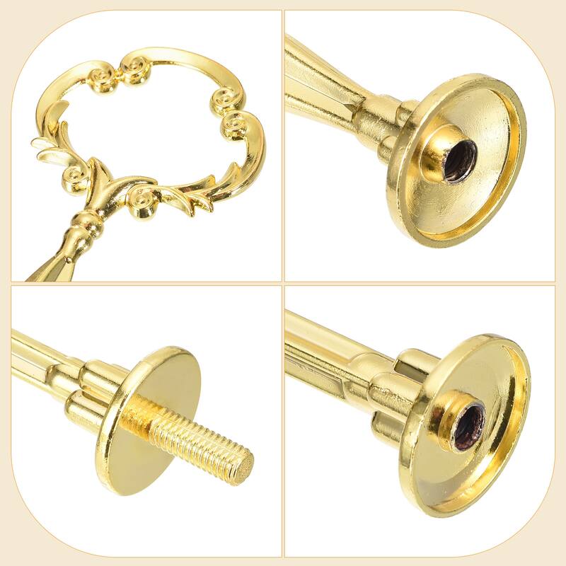 1 Set Cake Tray Stand Handle Cupcake Dessert Plate Hardware Fitting Holder Rod Stand Handle Thicken, 3-Tiers