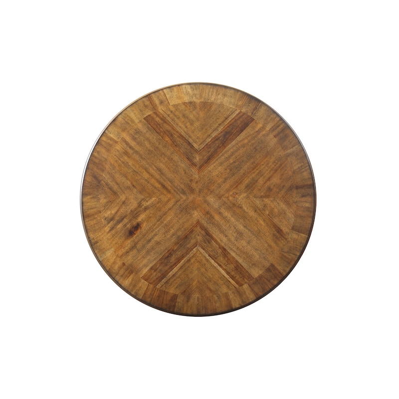 Plymouth Gray Wood Round Counter Table - 50" x 36" x 50"