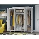 preview thumbnail 2 of 32, Palace Imports 100% Solid Wood Kyle 4-Door Wardrobe Armoire with Optional Mirrored Doors