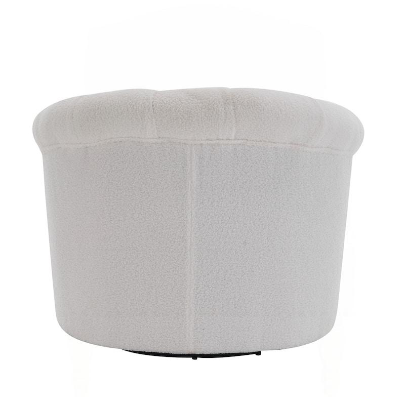 Modern Luxury Velvet Swivel Chair with Ottoman for Various Spaces