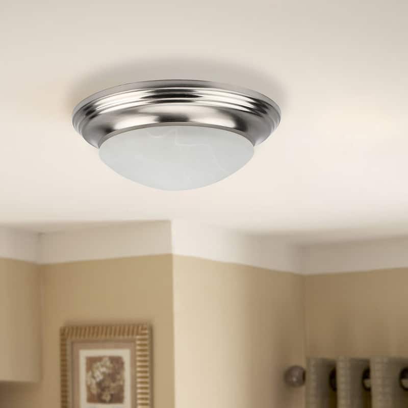LED Flush Mount Ceiling light in Brushed Nickel