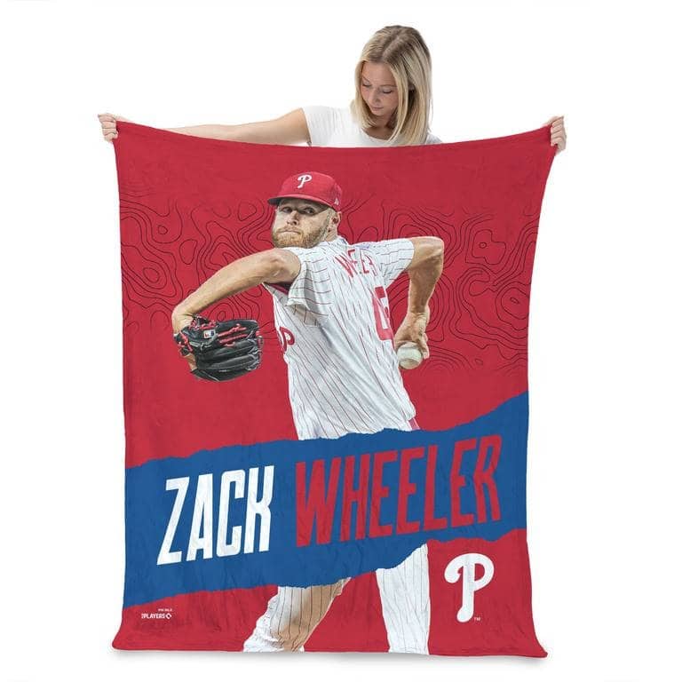 MLB Philadelphia Phillies Player Silk Touch Throw Blanket