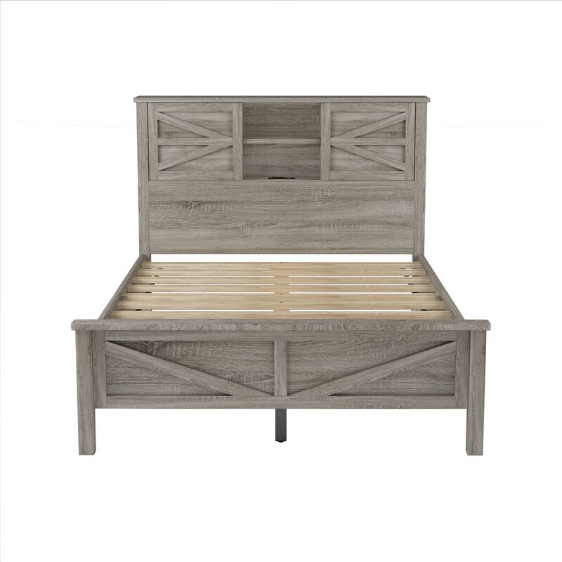 Farmhouse Style Platform Bed