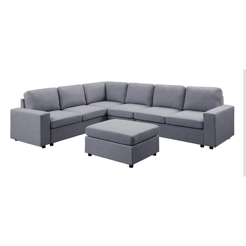 7 Seat Reversible Modular Sectional Sofa