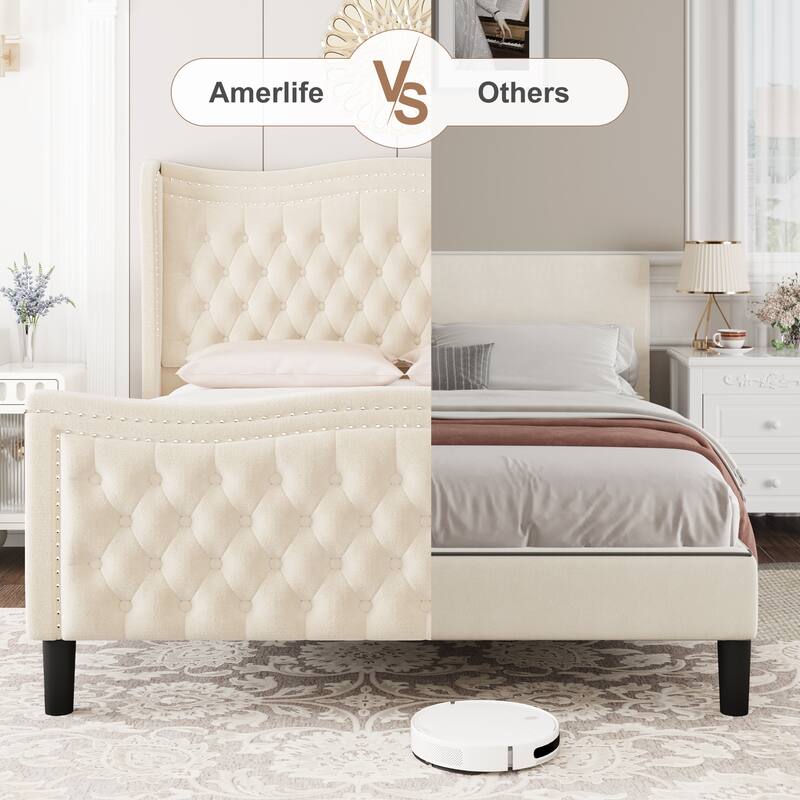Modern Platform Bed,Full,Queen,King