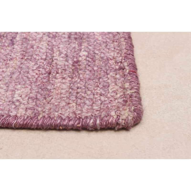 ECARPETGALLERY Hand-knotted Loreto Violet Silk Rug - 9'9 x 14'7