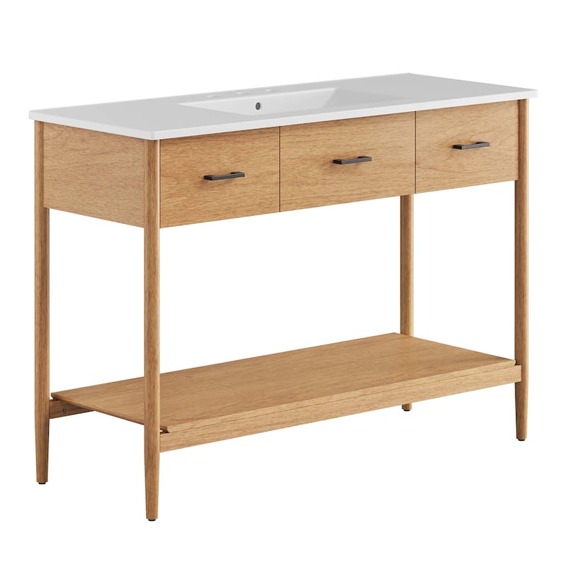 Zaire 18"/24"/30"/36"/48" Bathroom Vanity with White Sink Top