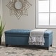 preview thumbnail 41 of 47, Hastings Tufted Storage Ottoman Bench by Christopher Knight Home Blue