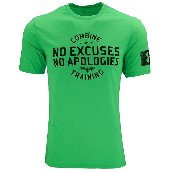 Shop Under Armour Men S No Excuses No Apologies T Shirt Lime