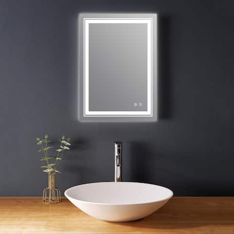 01 Rectangular Bathroom Mirrors with Adjustable Lights