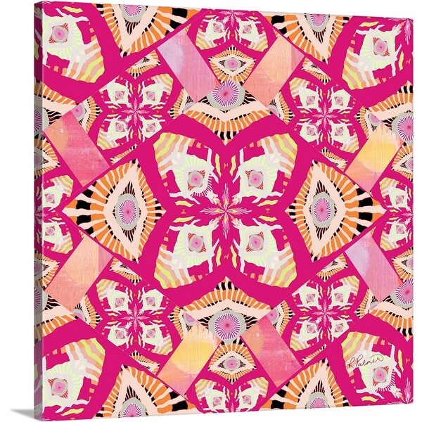 "Joyful In Labor Pink" Canvas Wall Art