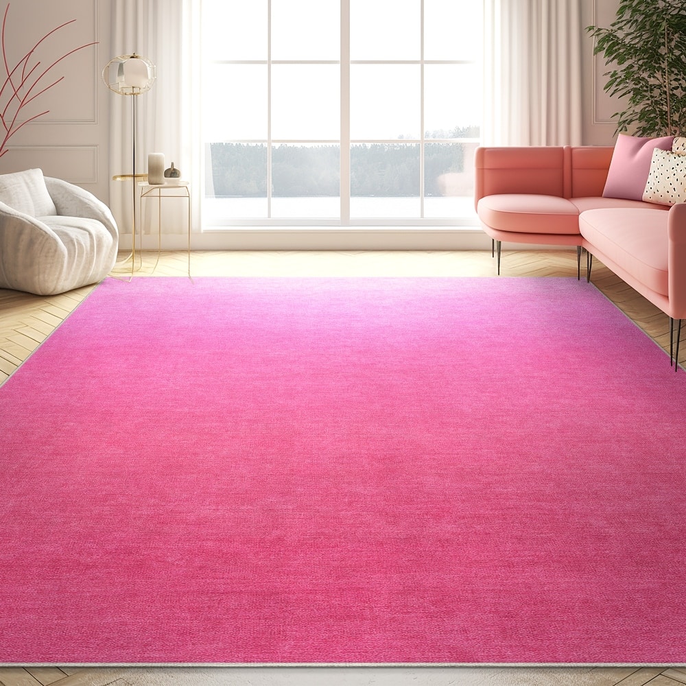Well Woven Apollo Ombre Modern Flat-Weave Easy Clean Abstract Area Rug
