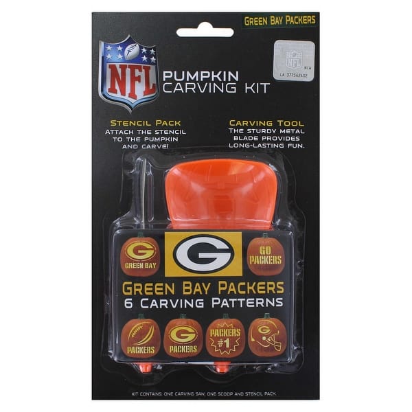 slide 2 of 2, Green Bay Packers Halloween Pumpkin Carving Kit