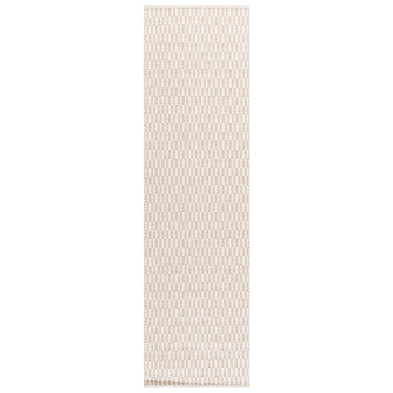 SAFAVIEH Handmade Vermont Rojka Wool Rug - 2'3" x 9' Runner - Beige/Ivory