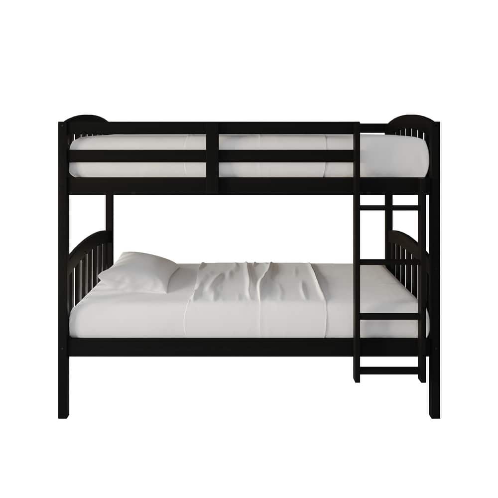 CraftPorch Mid-Century Twin Over Twin Bunk Bed