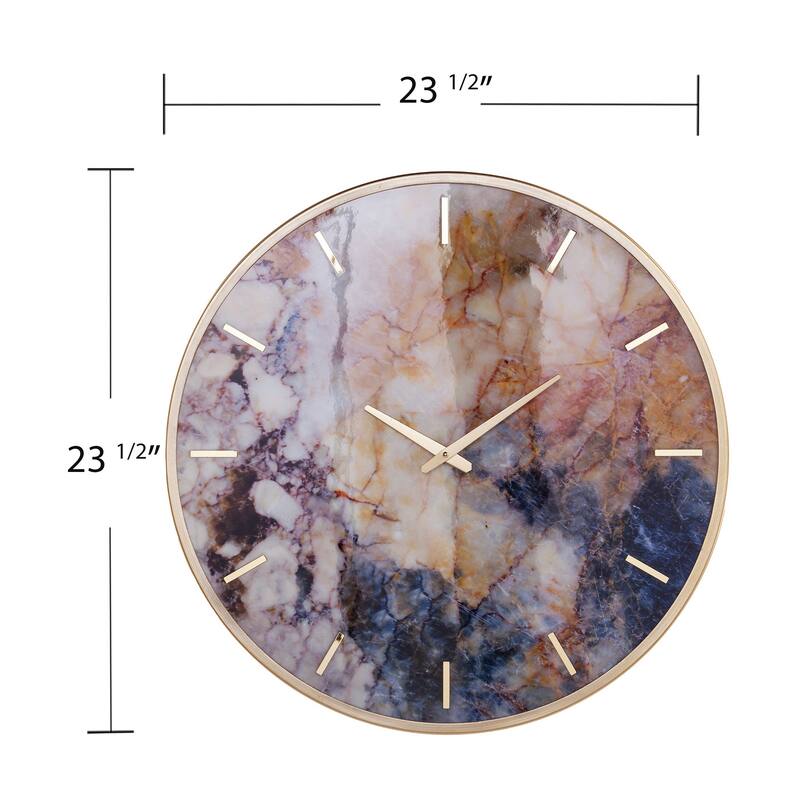 23.5 in Marbella Multicolor Wall Clock - 23.5 in