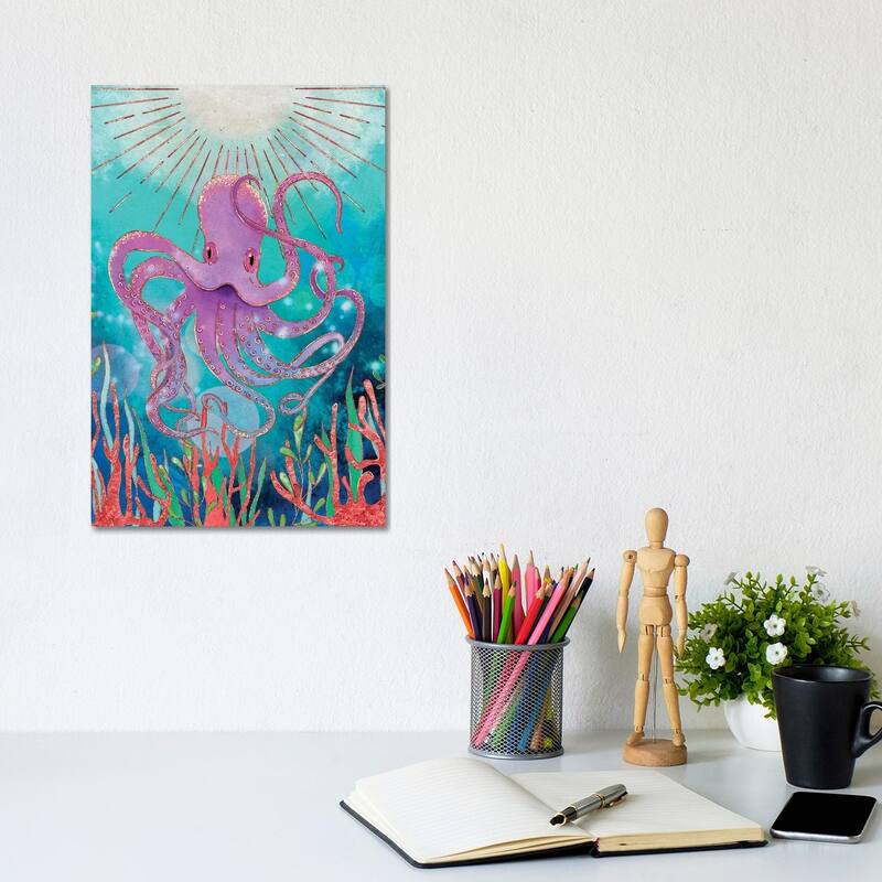 iCanvas "Octopus Magic" by Olivia Burki Canvas Print - 12x8x0.75