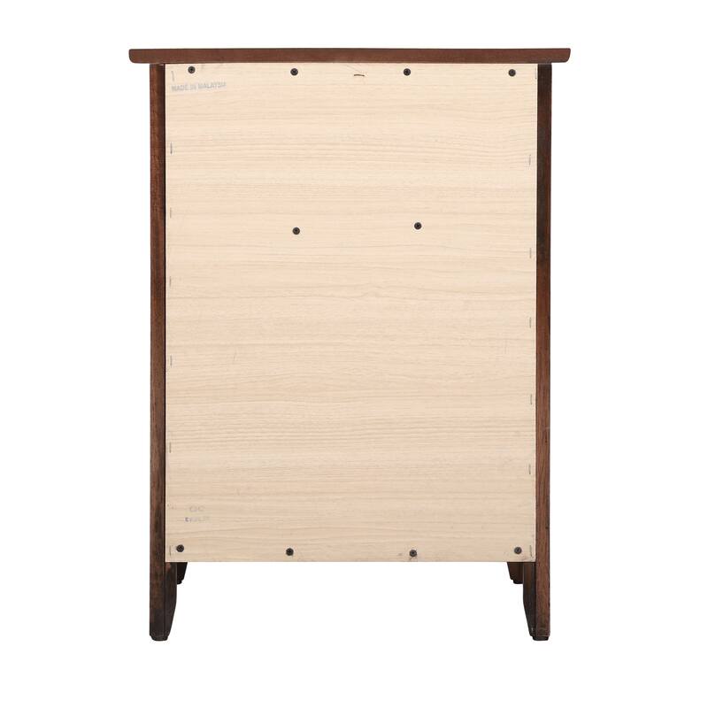Izzy 1-drawer and Cabinet Wooden Nightstand
