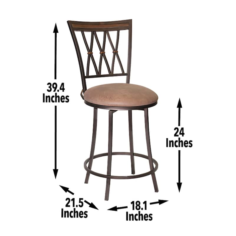 Steve Silver Simon Commercial Grade Swivel Bar Stool