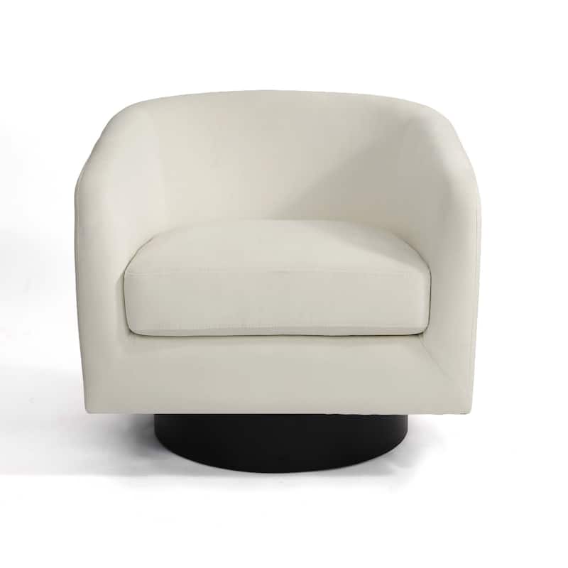 2 Set Modern Upholstered Swivel 360 Degree Accent Chair