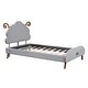 preview thumbnail 6 of 10, Twin Size Upholstered Platform Bed with Headboard