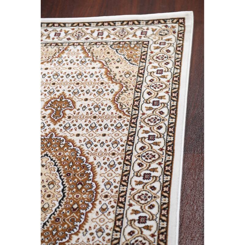 Geometric Tabriz Mahi Turkish Traditional Area Rug Oriental Carpet