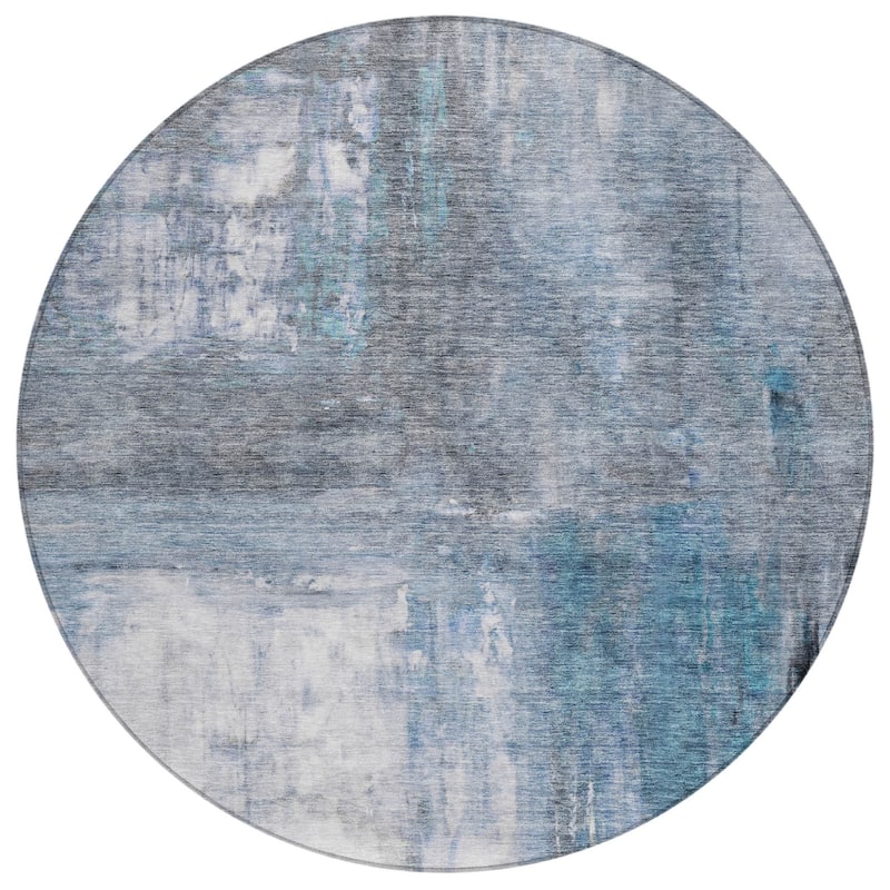 HomeRoots Abstract Transitional Rectangle Outdoor Rug