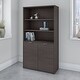 preview thumbnail 19 of 22, Jamestown 5 Shelf Bookcase with Doors by Bush Business Furniture Storm Gray