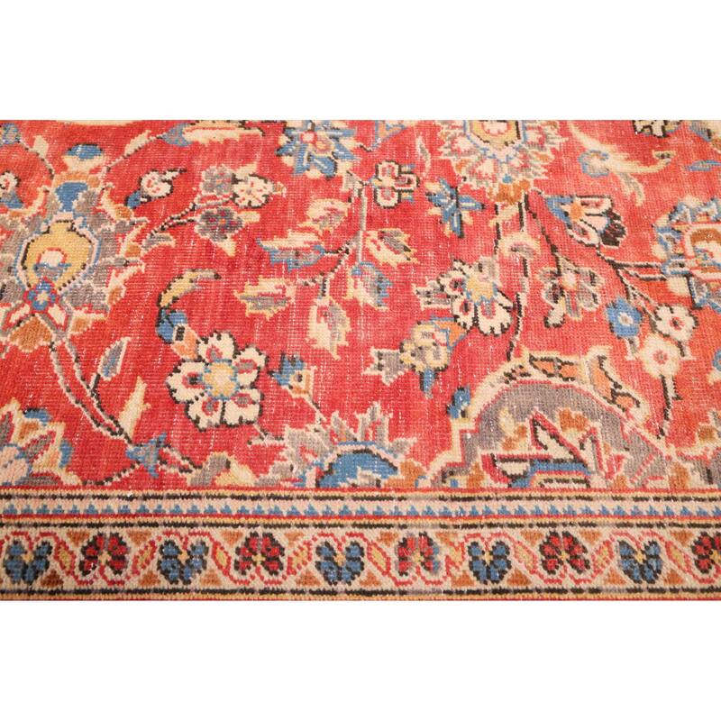 ECARPETGALLERY Hand-knotted Antalya Vintage Red Wool Rug - 7'9 x 11'4