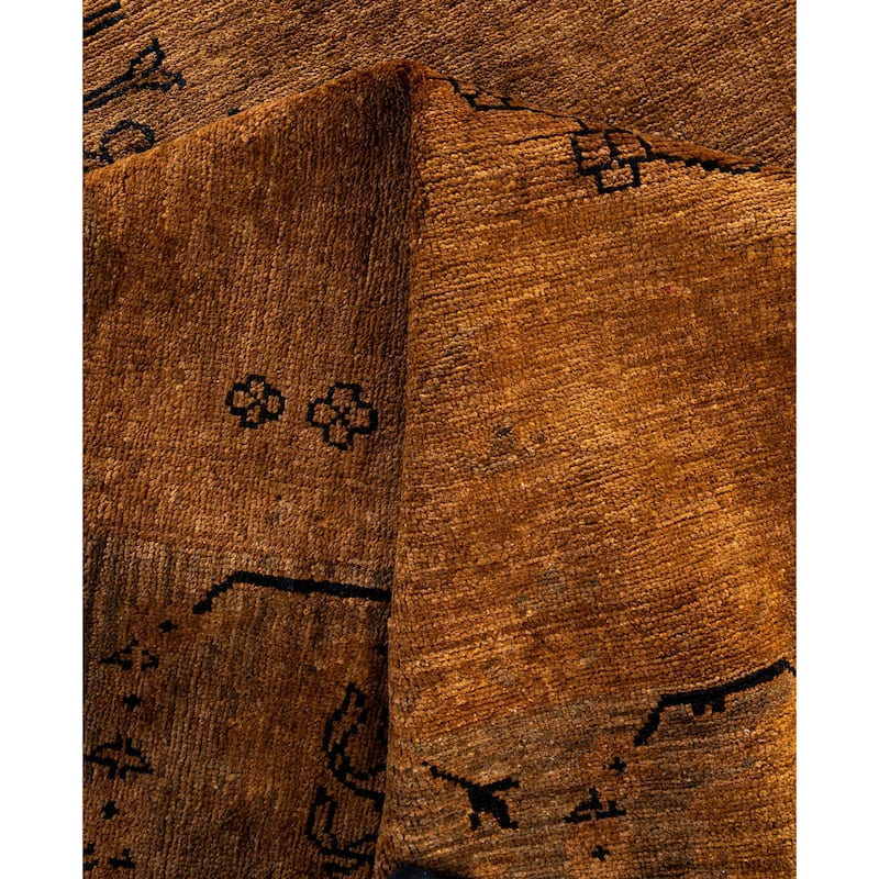 Overdyed One-of-a-Kind Hand-Knotted Area Rug - Brown - 5' 2" x 7' 10"