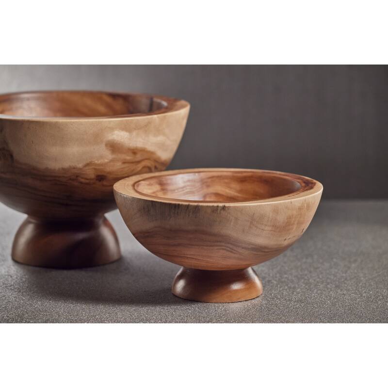 Amadea Wooden Footed Bowl