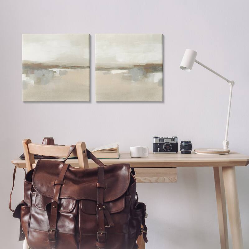Stupell Earthy Landscape Impressions Canvas Wall Art Design By June Erica Vess (Set of 2)